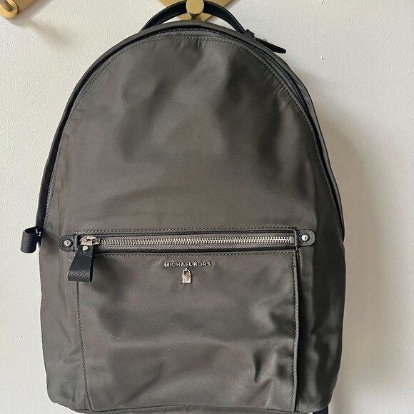 Michael Kors Kelsey Nylon Backpack in Taupe main image 7